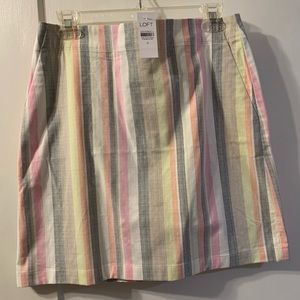 Loft skirt, size 6, multi colored